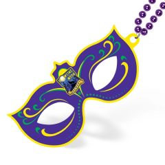Bead Necklace W/ Attached Custom Shaped PVC Mask