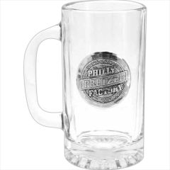 Beer Mug With Metal Medallion