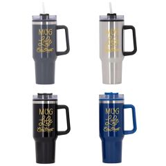 Behemoth 40 Oz Hugo Plastic Interior Stainless Steel Travel