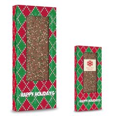 Belgian Chocolate Bar With Holiday Sprinkles - 3.5 Oz