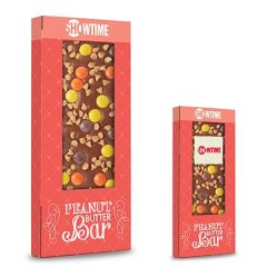 Belgian Chocolate Bar With Peanut Butter Chips- 3.5 Oz