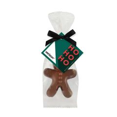 Belgian Milk Chocolate In Favor Bag - Gingerbread Man