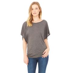 Bella + Canvas Ladies' Flowy Draped Sleeve Dolman T-Shirt