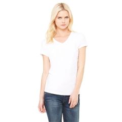 Bella + Canvas Ladies' Jersey Short-Sleeve V-Neck T-Shirt