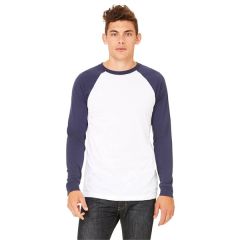 Bella + Canvas Men's Jersey Long-Sleeve Baseball T-Shirt
