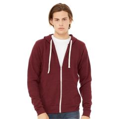 Bella Canvas Unisex Triblend Sponge Fleece Full-Zip Hoo