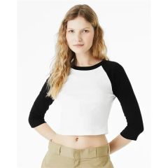 Bella Canvas Women's Micro Rib Three-Quarter Raglan Sle