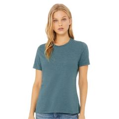 Bella Canvas Women's Relaxed Fit Heather Cvc Tee
