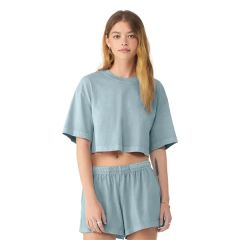 Bellacanvas Women's Heavyweight Garment-Dyed Cropped Tee