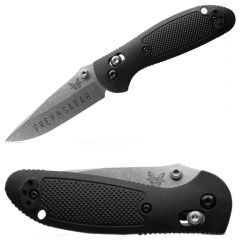 Benchmade Mini Griptilian Black Grivory Drop-point Knife