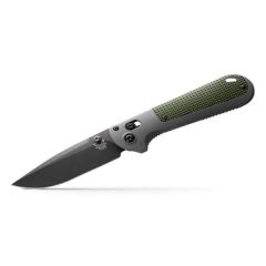 Benchmade Redoubt Gray And Green Grivory Knife