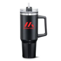 Benidorm Handle Travel Mug W/Straw - 40 Oz