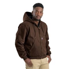 Berne Apparel Men's Heartland Washed Cotton Duck Hooded J