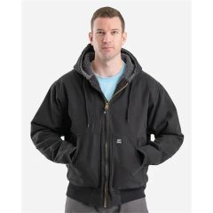 Berne Apparel Men's Highland Flex 180 Washed Duck Hooded