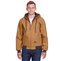 Berne Men's Tall Highland Washed Cotton Duck Hooded Jacket