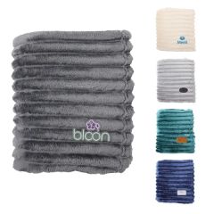 Bewell Parlor Soft Stripe Cuddle Blanket