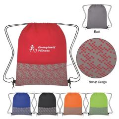 Bitmap Drawstring Backpack
