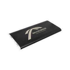 Black 8000 mAh Power Bank & Wireless Aluminum Charger