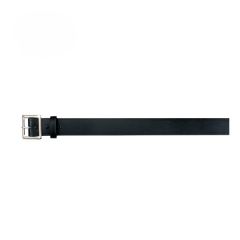 Black Bonded Leather Belt