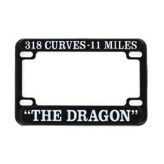 Black Coated Motorcycle License Frame Holder