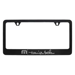Black Coated Zinc Alloy License Plate Frame