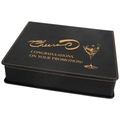 Black Leatherette 5-Piece Wine Tool Set