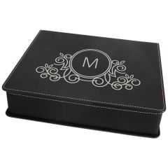 Black Leatherette 5-Piece Wine Tool Set