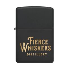 Black Matte Windproof Zippo Lighter Laser Engraved Only