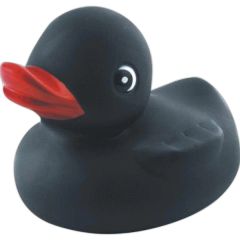 Black Squeaking Rubber Duck