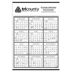 Black & White Span-A-Year Non-Laminated