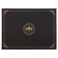 Black/Gold Leatherette Certificate Holder