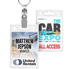 Blank Clear ID/Badge Holder 3.25wx 5h
