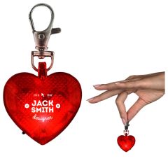 Blinking Heart Dog Light and Keychain