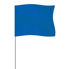 Blue 4 Inch X 5 Inch Marker Flag On A 36 Inch Wire