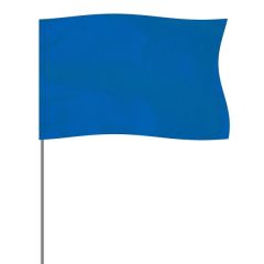 Blue 5 Inch X 8 Inch Marker Flag On A 36 Inch Wire