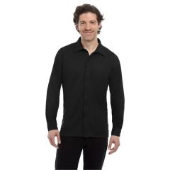 Blue Generation - Men's Pocketless Knit Stretch Woven Shirt