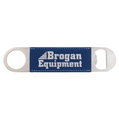 Blue/Silver Leatherette Bottle Opener