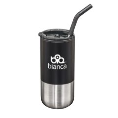 Bondi Double Wall Tumbler W/ Straw -18 Oz