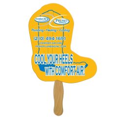Boot Hand Fan Full Color 1 Side