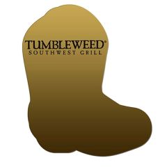 Boot Paper Window Sign Approximately 8 Inch X 8 Inch