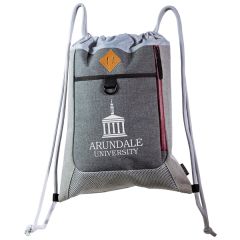 Bordeaux Polycanvas String Backpack By Tarokotm