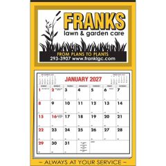 Border Apron Calendar - 2-Color Imprint
