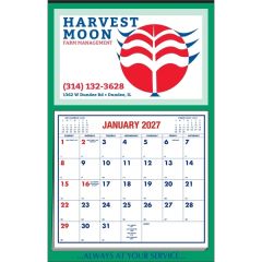 Border Apron Calendar - Green