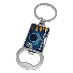 Bottle Opener Keychain Rectangle Imprint