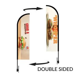 Bow Flag 15 Ft. Height Carbon Fiber Kit - Double Sided
