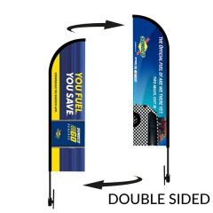 Bow Flag 9 Ft. Height Carbon Fiber Kit - Double Sided