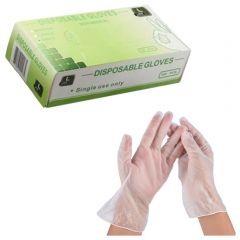 Box Of Disposable Vinyl Gloves