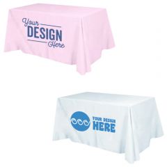 Branded Table Cover Designed With Dye Sublimation Process