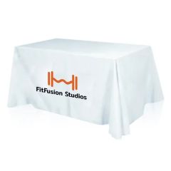 Branded Table Cover Designed With Dye Sublimation Process