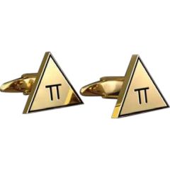 Brass Cufflinks Custom Shape Gold Colored Finish
